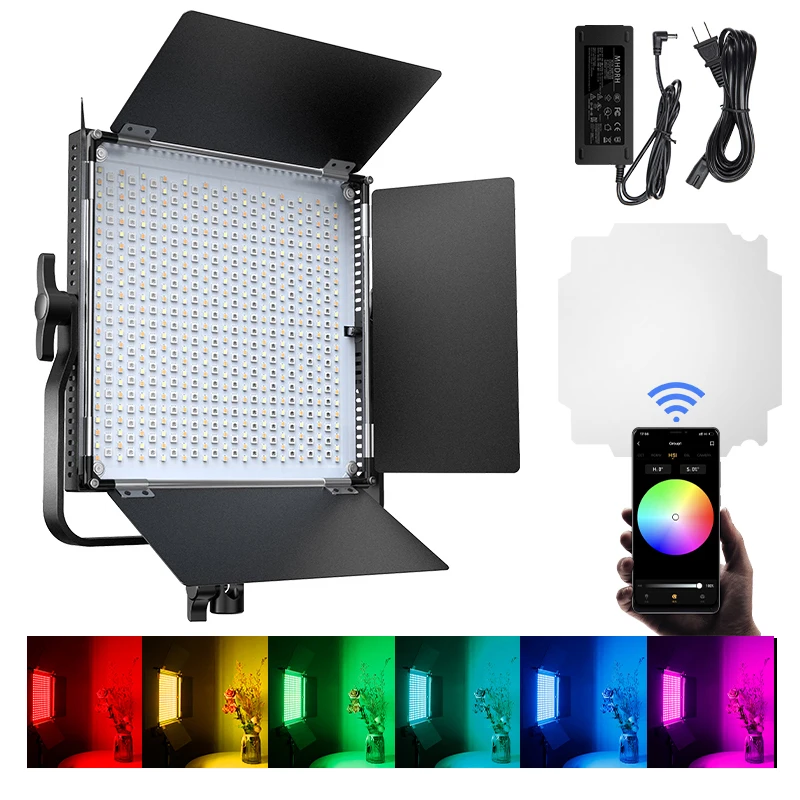 

Pixel K80 RGB LED Video Lamp Photo Studio Lights Bluetooth App Control Panel Lamp For Live Video YouTuBe Tiktok