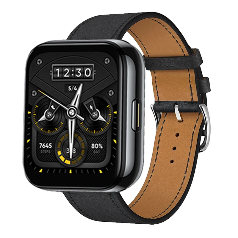 Premium Leather Strap for Smartwatch - Elegant Replacement Wristband Bracelet