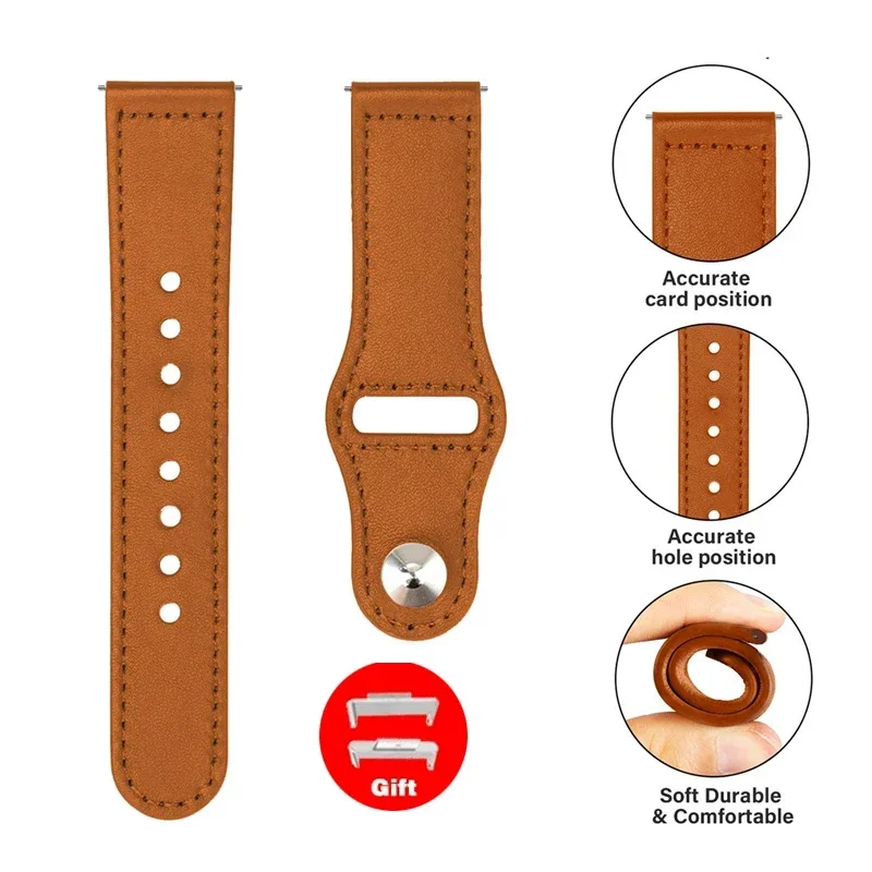 Premium Leather Smartwatch Band - Elegant Replacement Wristband Strap Accessories