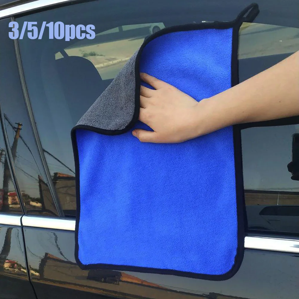 

Microfiber Car Clean Towel Extra Soft Coral Velvet Superabsorbent Cleaning Cloth Drying Towel For Car Wash Accessories