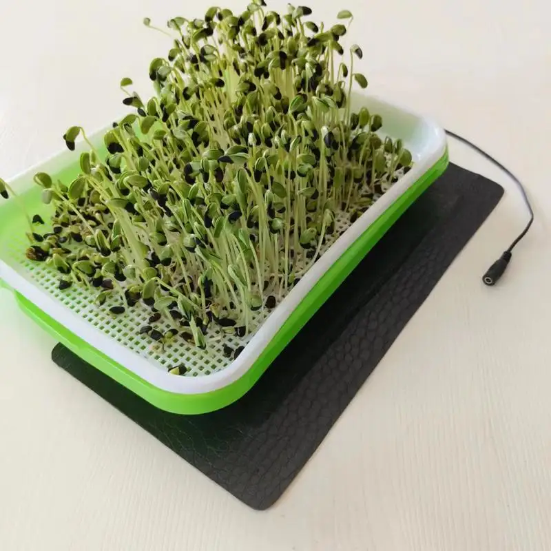 Heating Mat For Seedlings PVC Leather Waterproof 8.5W Plant Heating Pad 45-50 USB Warm Hydroponics Pad For Indoor Plants