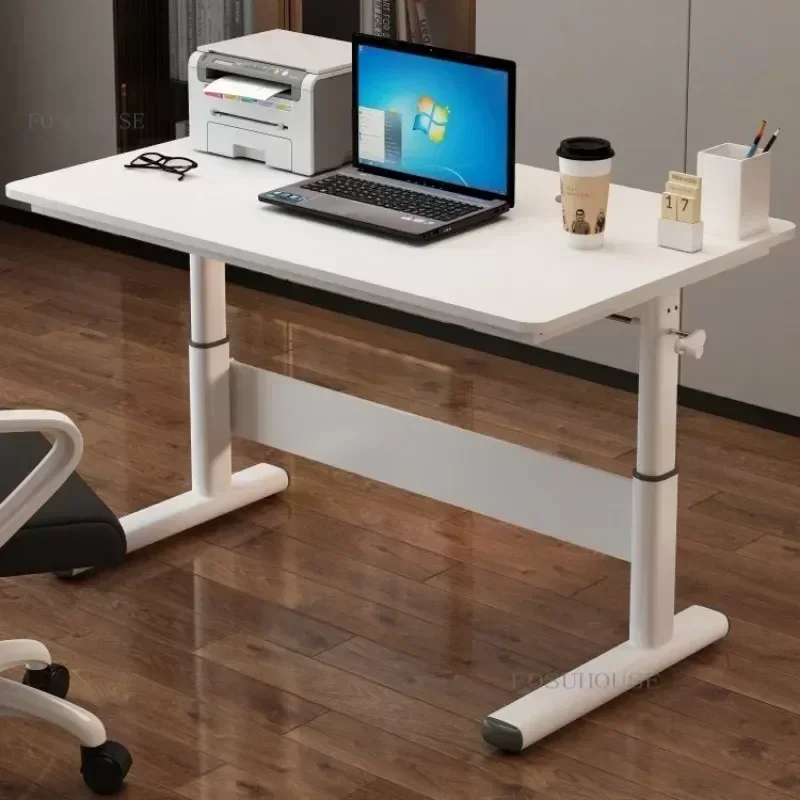 Liftable Children's Table Study Writing Multi-functional Table with Drawer Home Computer Simple Desk Children Furniture B