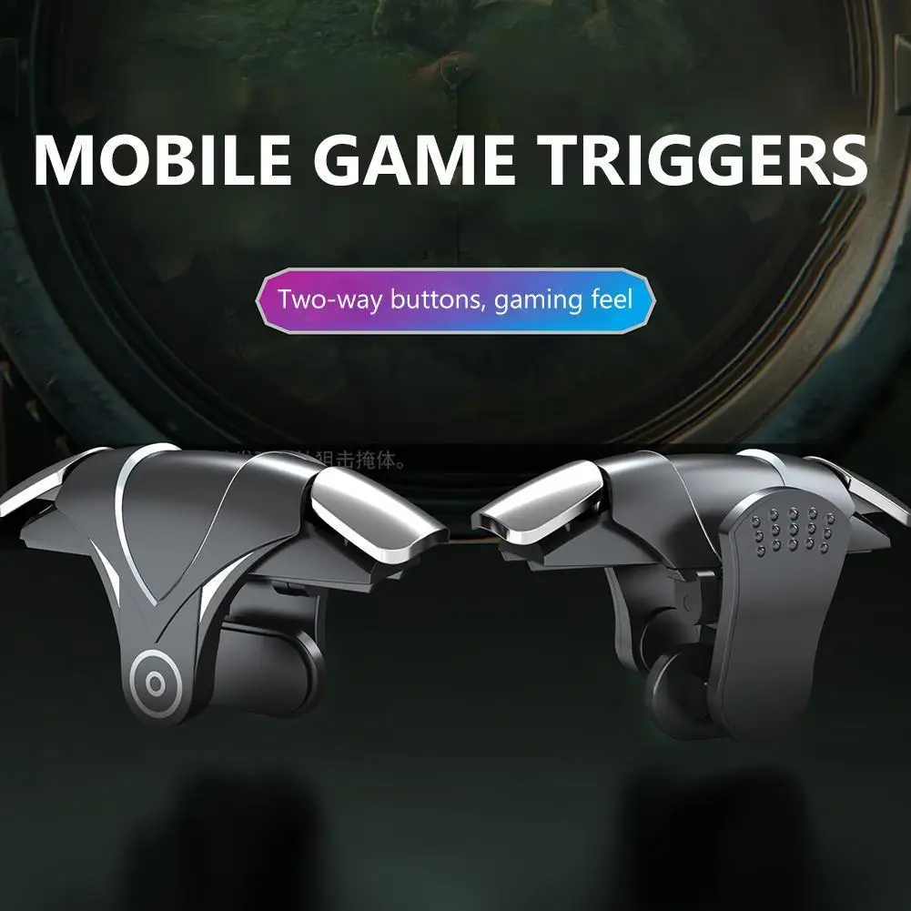 【Eco-friendly】 for PUBG 4 Finger Mobile Gaming Trigger Latency-Free Pulse Key Button Aim Trigger Button for Ios Mobiles Phones