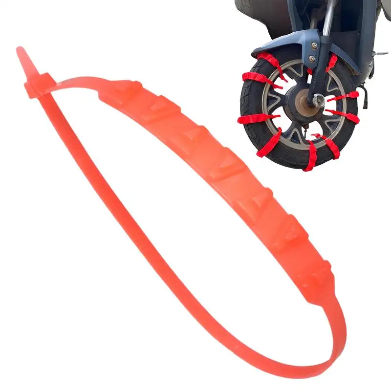 Anti Skid Tire Chains Reusable Anti Snow Chain Nylon With Storage Bag Skid Car Tire Chains Extrication Chain For Snow Ice