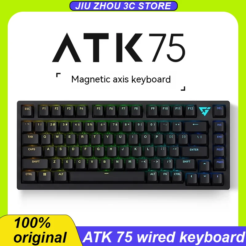 Atk75 mechanische tastatur verkabelt single mode magnetsc halter 