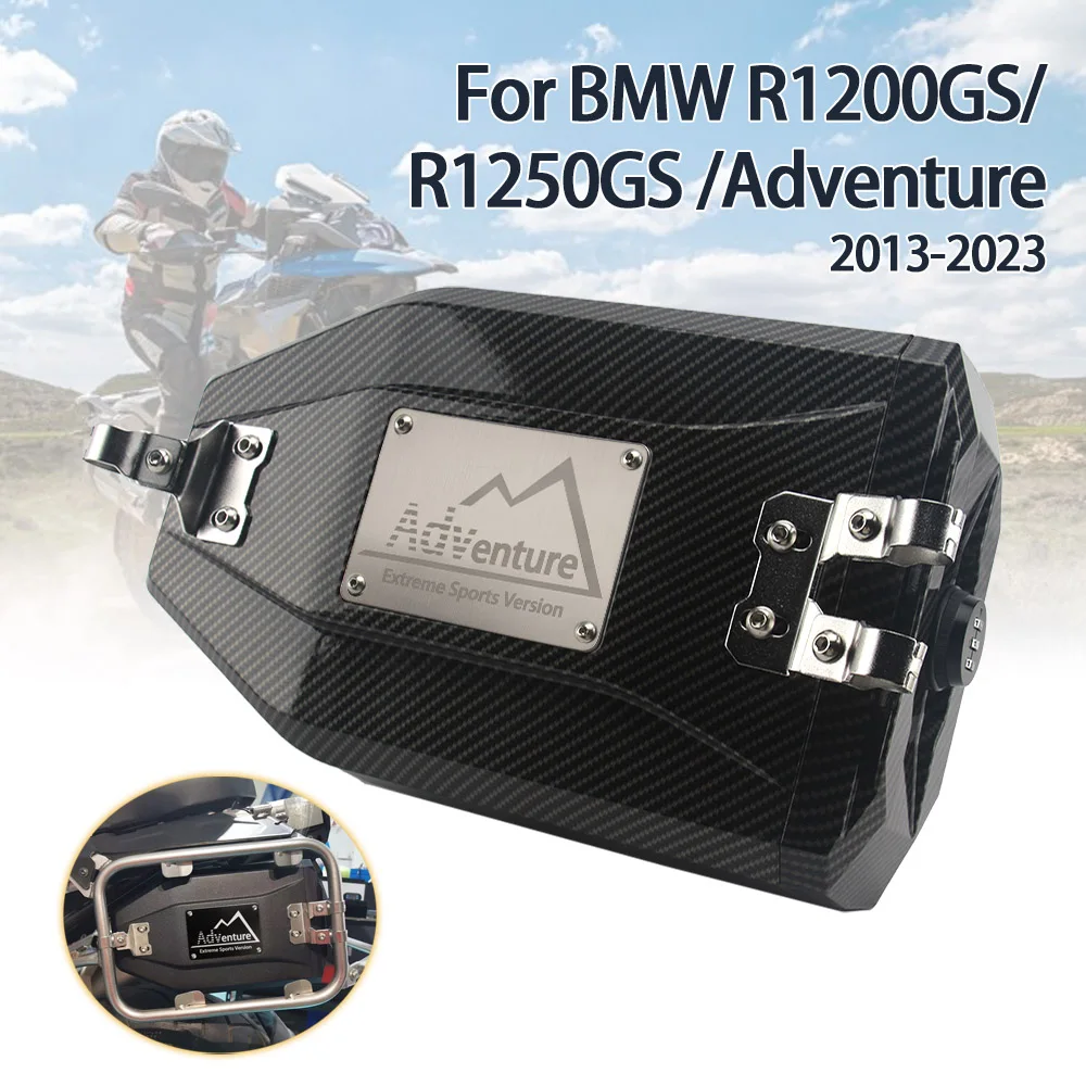 

Motorcycle Tool Box Password Lock Toolbox Left Side Waterproof Tool Box For R1200GS R1250GS Adventure 4.2 Liters Tool Box