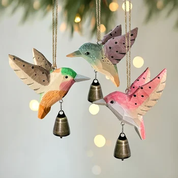 Wood Hummingbird Wind Chime 1
