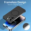 Frameless Magnetic For Magsafe Slim Case For iPhone 16 13 12 15 Pro Plus Max X XS Max XR Wireless Charging Hard Back Cover 6