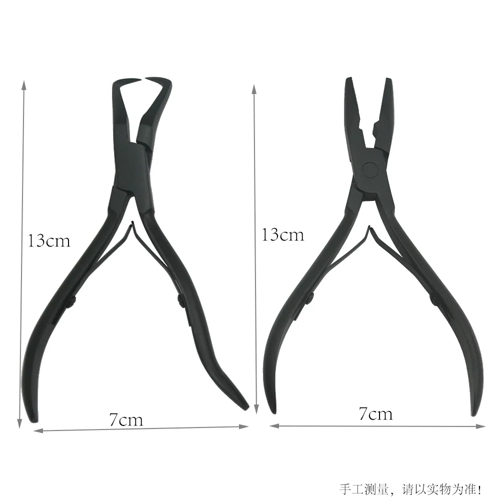 1 set of Hair Extension Plier Set hair extension pliers Micro Ring Applicator Opener Plier Hair Loop Tool Metal clip Scissor for Weft Extensions