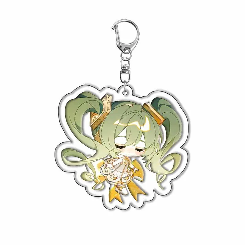 NEW HTO Anime Hatsune Miku Keychain Accessories Anime Acrylic Pendant Hanging Decor Student Gifts Pendant