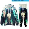 Anime Demon Slayer Hoodies 3D Printed Cosplay pants+Hoodie 2PCS Set Tracksuit Men Oversize Vintage Streetwear Hoodie Pants Sets 6