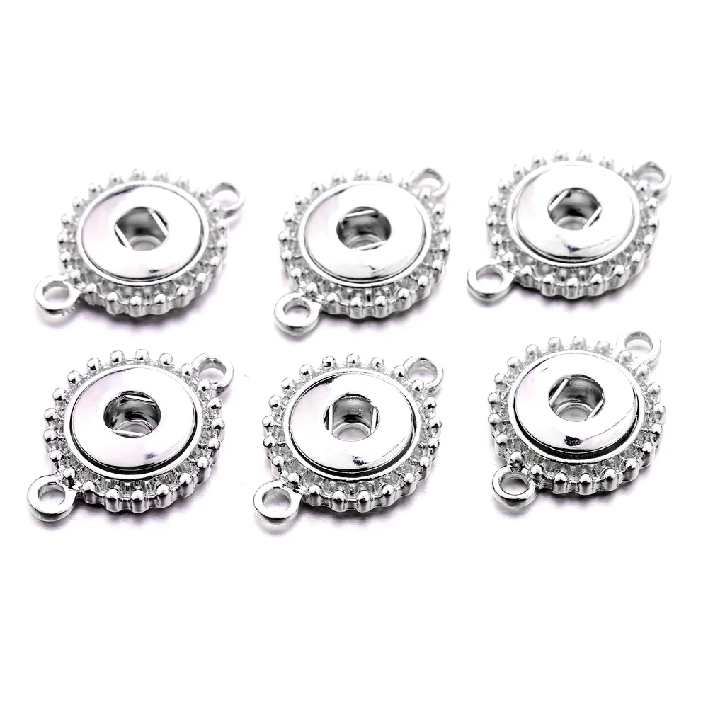 12mm Snap Button Base Pendant Charms For Diy Ginger Snaps Necklace Bracelet Jewelry Accessorie