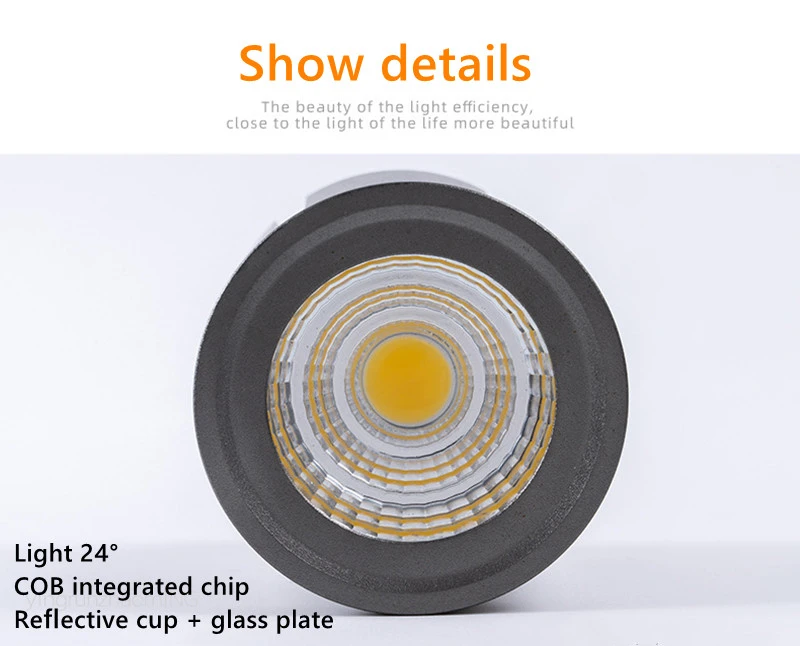 GU10 LED E27 G5.3 Spotlight Bulb 220V 5W 12W Dimmable Spot Light 24 Degree Cob Chip Cool Warm White Lamp for Mall Shop Garage outdoor led flood lights