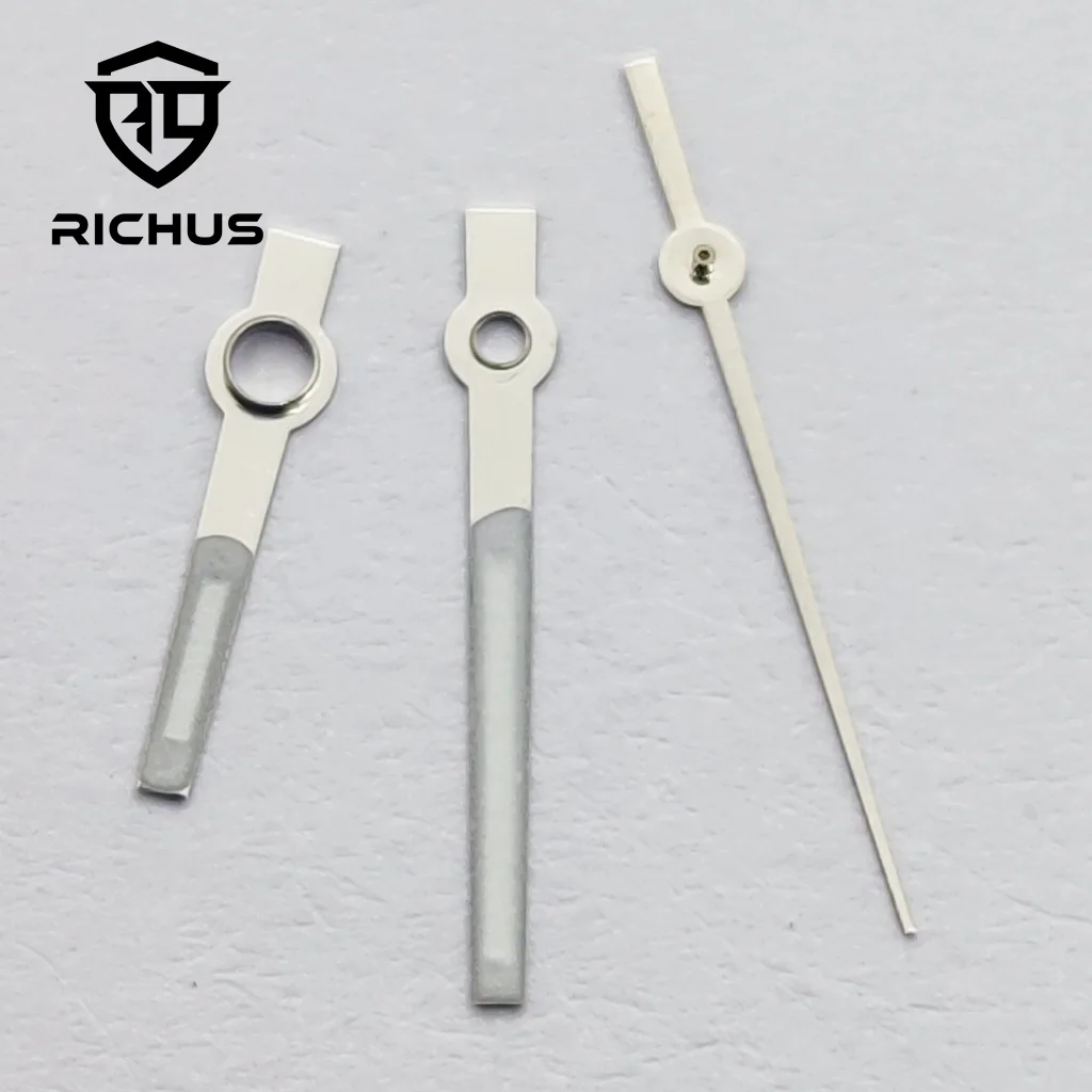 Silver and Green Luminous Watch Hands - Premium Watch Accessories