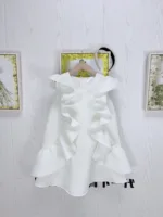 Robe de princesse à volants pour filles, vêtements de luxe pour enfants, tenue éducative pour bébé, spectacle de mariage, nouvelle mode, été, Wz1326 5