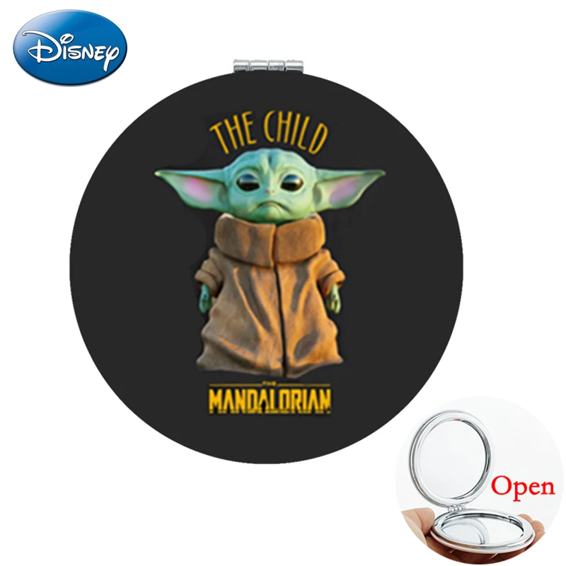 Disney Star Wars Anime Baby Yoda Mini Pocket Mirror Cute Alien Animals