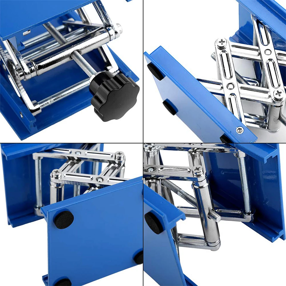 4'x4' Aluminum Router Lift Table Woodworking Engraving Lab Lifting Stand Rack Lift Platform Woodworking Benches Lifter