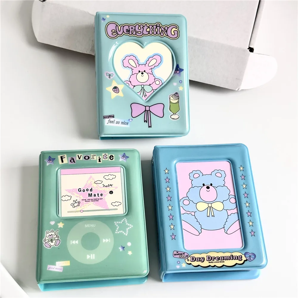 Instagram Cute Cartoon Rabbit Bear Cute 3 Pollici 40 Pocket Polaroid Card Book Mini Picture Album Kpop Photocard Binder