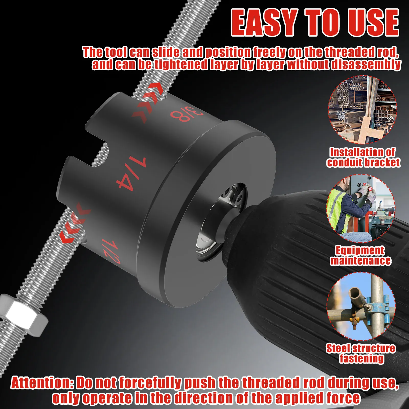 1 Pc Aluminium Alloy Nut Zipper Drill Quick Release Nut Drill Bit Socket Wrenches Impact Resistant Fast Nut Bolt Removal Tools