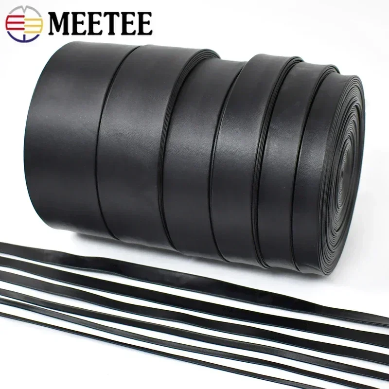 Soft Flat Leather Cord String Rope DIY Necklace Bracelet Jewelry Making Clothes Bags Edge Accessories 5/10M 3-50mm cotton cords