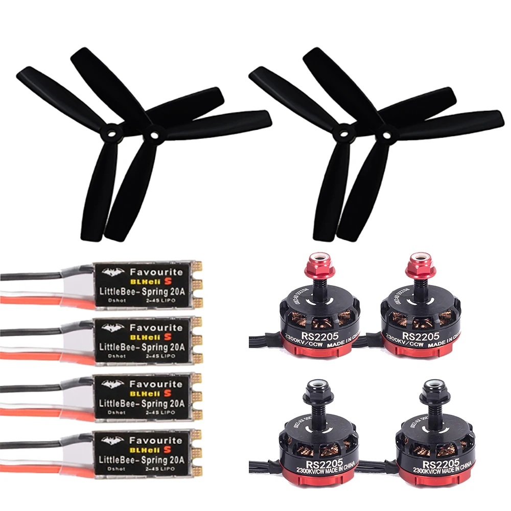 2300KV 2205 CW/CCW Brushless Motor mit für FPV Racing Drone Teile EUR 7,69 - DE