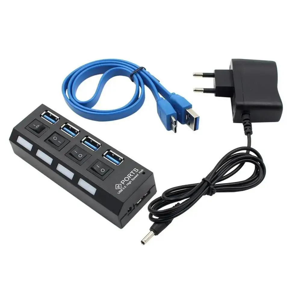 

USB Hub 3.0 Multi Port 4/7 Splitter Adapter Power Use Expander Switch PC with USB3 Hub Multiple