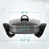 Family-Sized Electric Skillet with Diamond Shield Nonstick Coating, 12-Inch 3