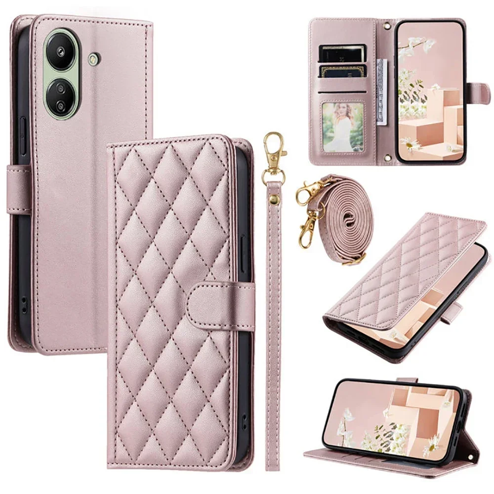 Luxurious Crossbody Leather Flip Wallet Case – Premium Design