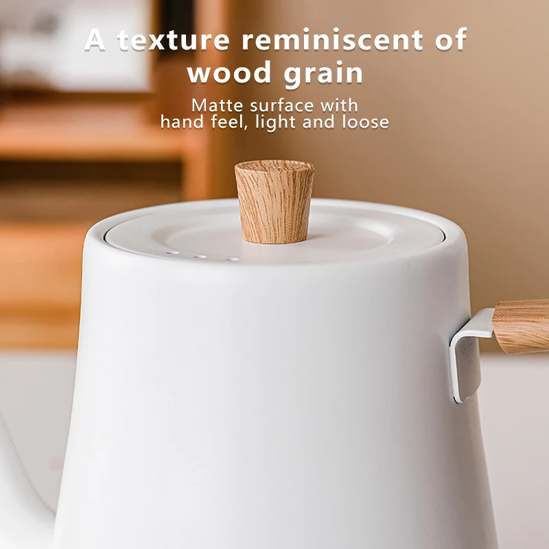 Kitchen Electric Coffee Kettle 800ml Gooseneck Jug Slender Mouth Pot Smart Temperature Control