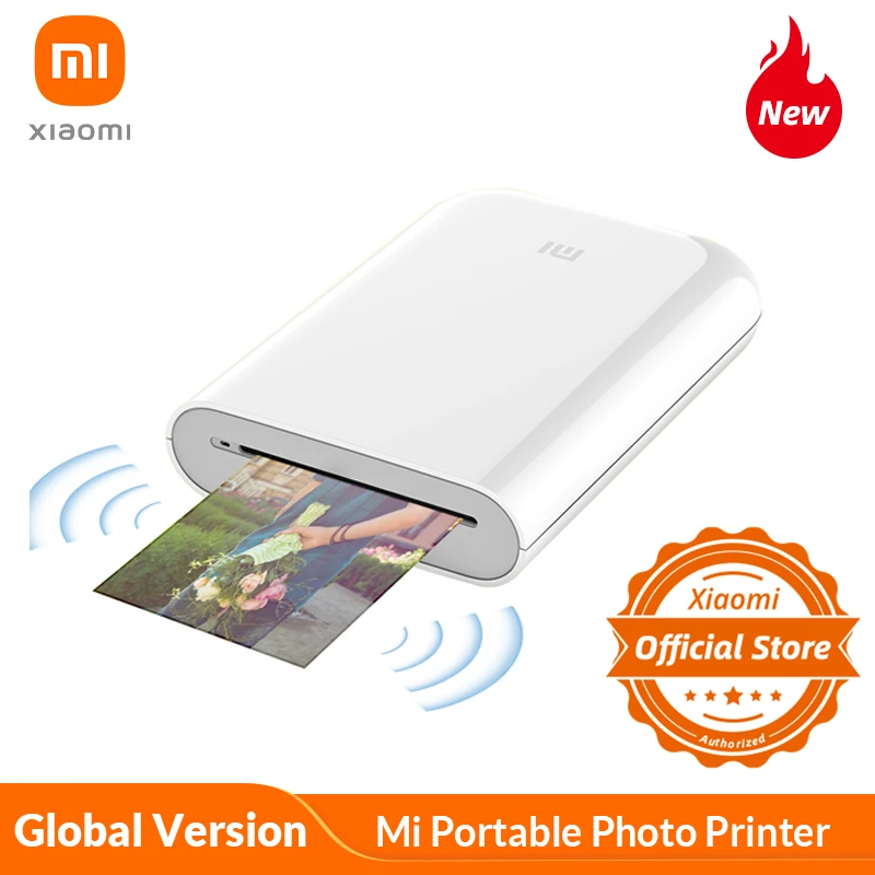 Xiaomi Portable Photo Printer Mini Bluetooth Smart Hd Polaroid Wireless Mobile Phone Photo Paper Printing Fast Imaging - Smart Remote Control - AliExpress