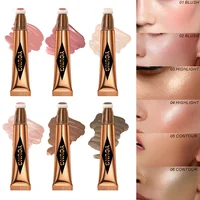 Multifunctional Liquid Blush Face Contour Highlight Eye Shadow Stick durable waterproof silky all-in-one creamy texture 1