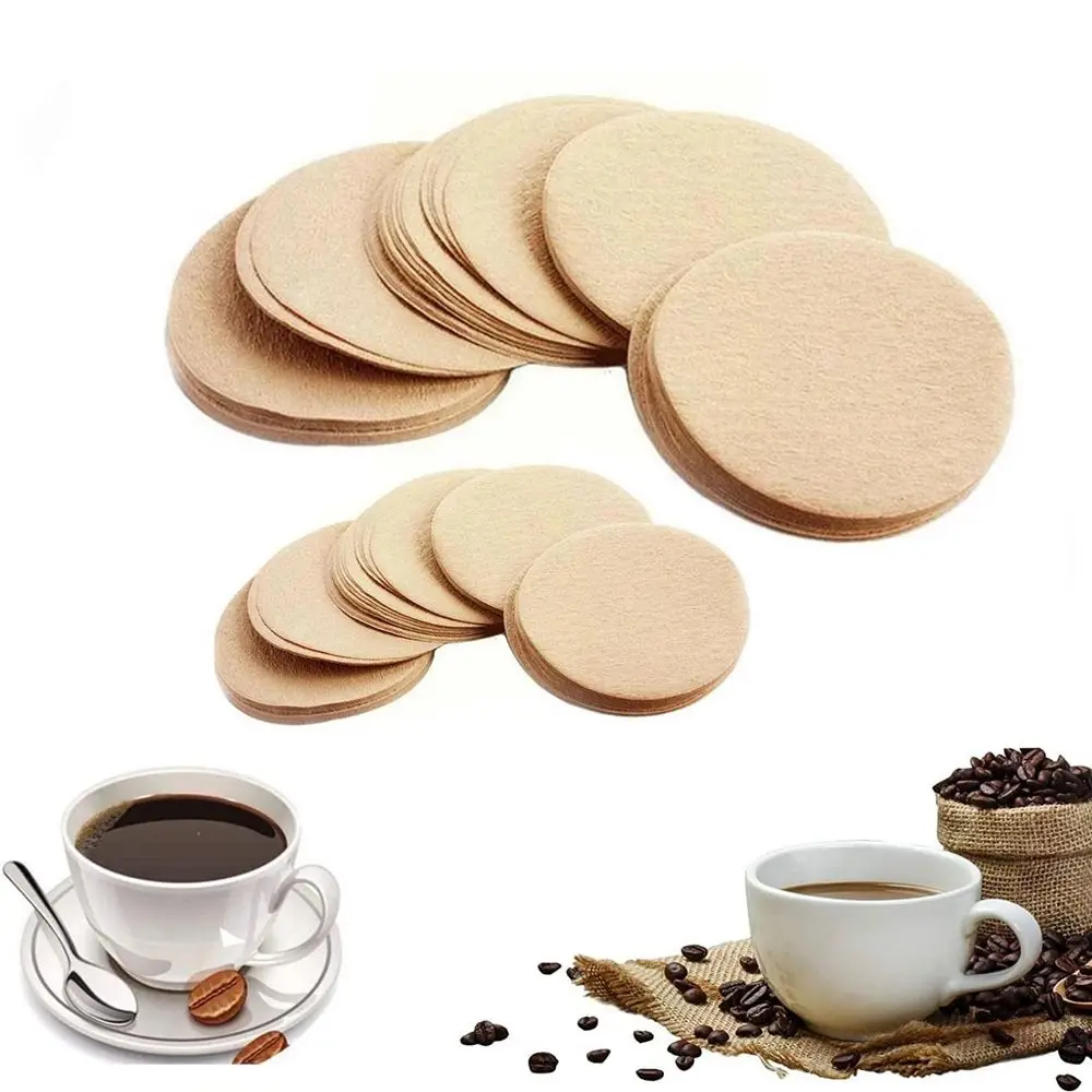 100-Pack Round Coffee Filters 64mm - Disposable Paper Filters For Coffee Makers
