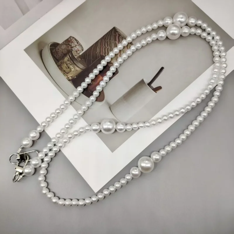 Kleine Geschenke für Festivalpartys für Freunde, lange High-End-Perlen-Umhängetasche, handgehaltene Kettentasche, Handykette, vielseitig und un