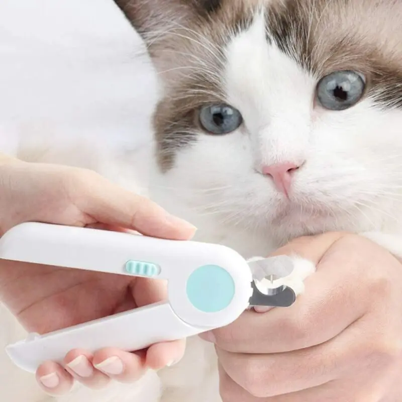 

Professional Pet Nail Clipper Cat and Dog Nail Trimmer Sharp Stainless Steel Knife Head Pet Grooming Supplies With LED Light