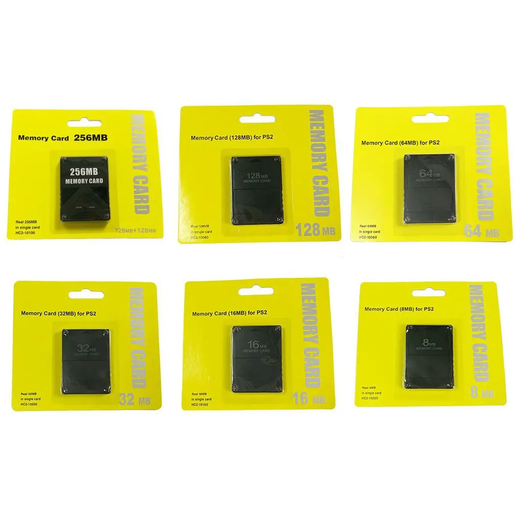 Memory Card For PS2 8MB/16MB/32MB/64MB/128MB/256MB Memory Card Memory Expansion Cards for Sony Playstation 2 PS2