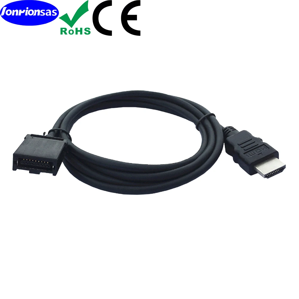 4K 고속 HDMI E 유형 남성 ABS 쉘 - HDMI A 유형 남성 19P 검정색 몰딩(자동차 오디오 및 비디오 케이블용)