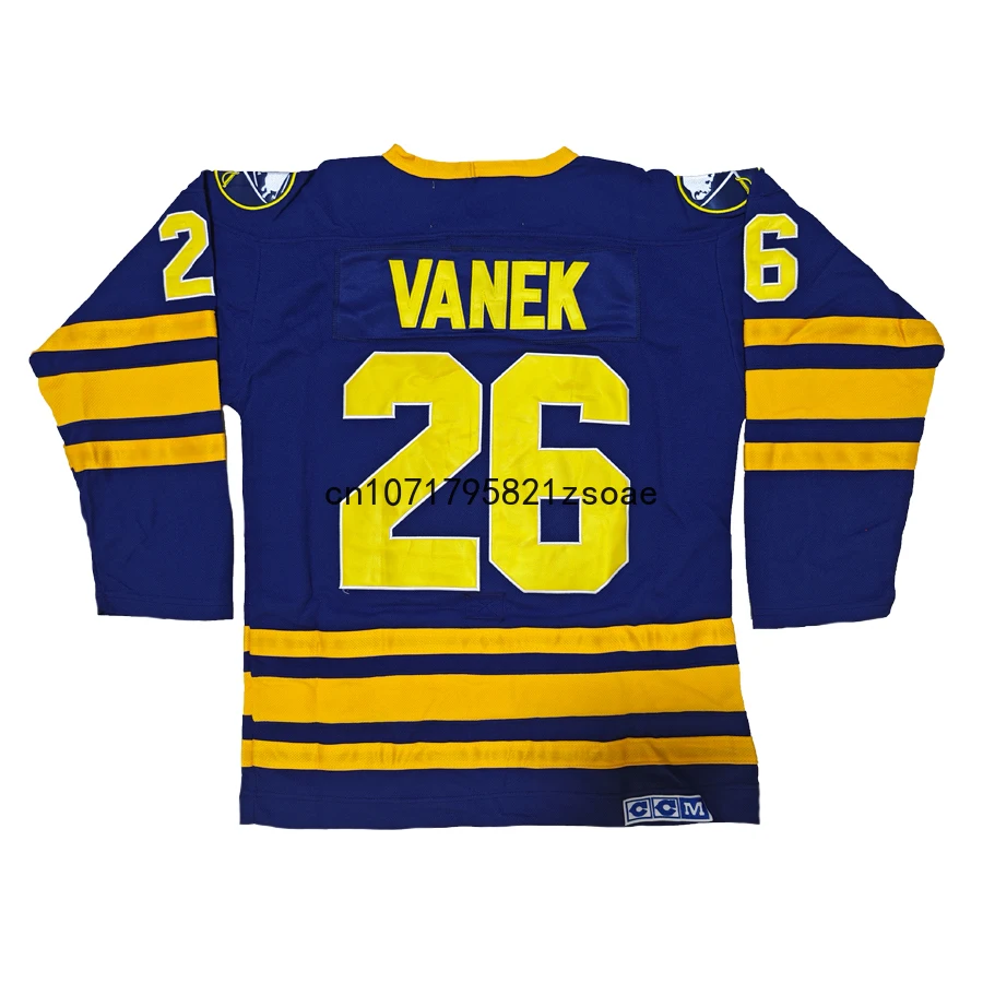 라이언 밀러 저지 아메리카 버팔로 레트로 아이스 하키 유니폼 39 Dominik Hasek 저지 26 Thomas Vanek 저지 All Stitch Us M-3XL