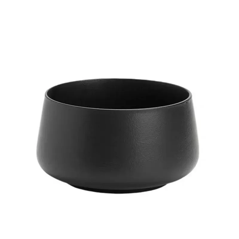 Black Pottery Ceramic Tea Washing With Cover Large Household Tea Residue Jar Jianshui Bowl Cup Washing Bowl Kung Fu Ceremony
