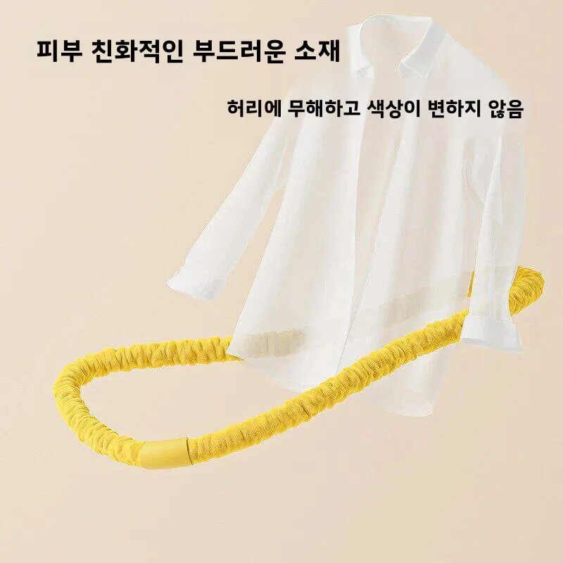 8세대 업그레이드된 소프트 피트니스 훌라후프 허리 지지대, 허리와 복부에 손상을 주지 않는 고강도 운동용, 고밀도 벨벳 원단
