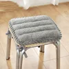 Plush Office Chair Seat Cushion Home Decoration Dining Chair Mat Anti-Slip Cushion With String Square Student Stools Pads 1