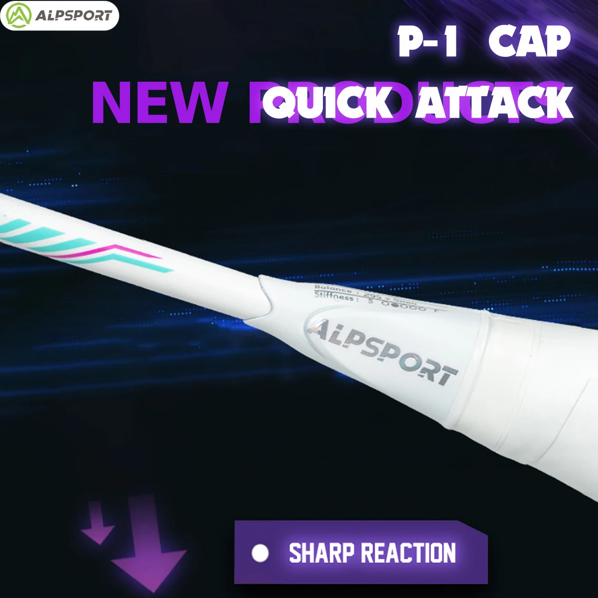 ALP N80 5U 75g 22-30lbs Original Design Carbon Fiber Stringed Badminton Racket Professional Offensive Racket Sports Pro
