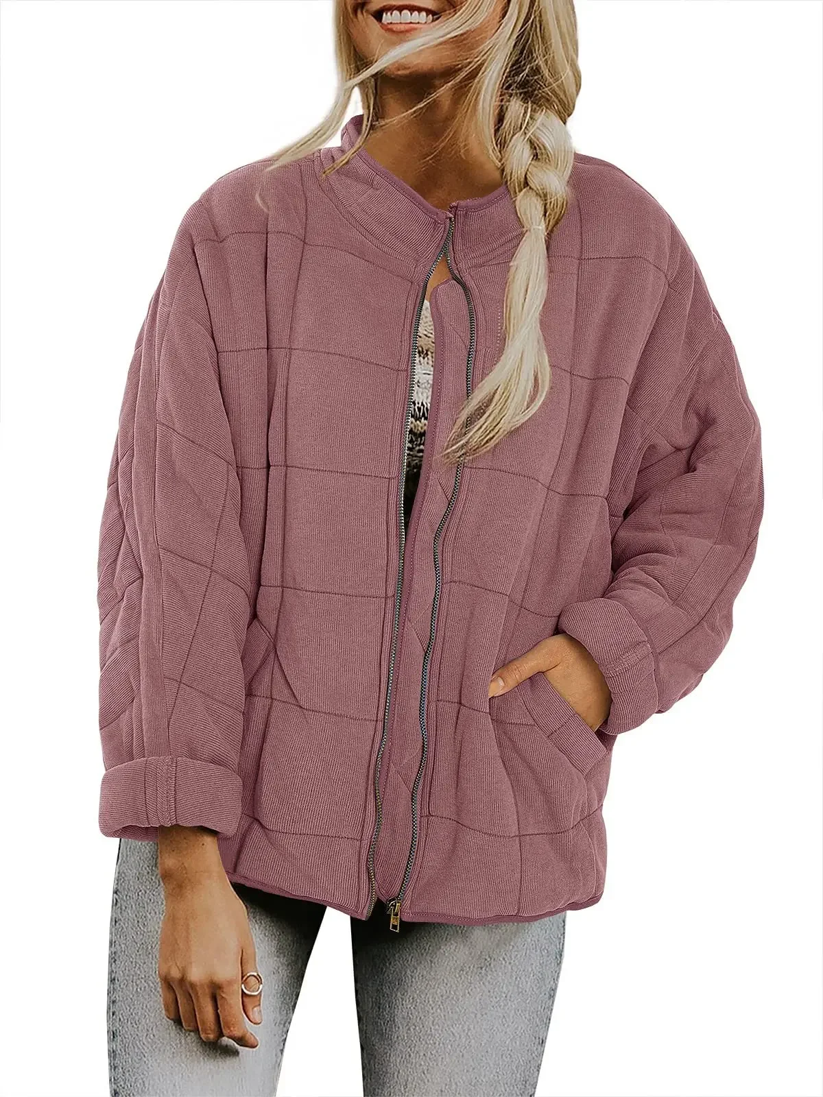 Spring Knitted Women Jacket Black Stand Keep Warm Thick Loose Coats Female Spring Casual Elegant Trendy Ladies Clothes