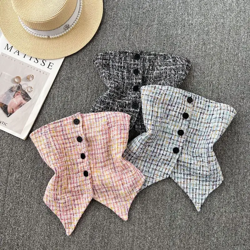 

Маленький очаровательный облегающий топ в стиле ретро, топ с асимметричным верхом для женщин, короткий жилет в иностранном стиле, женская одежда