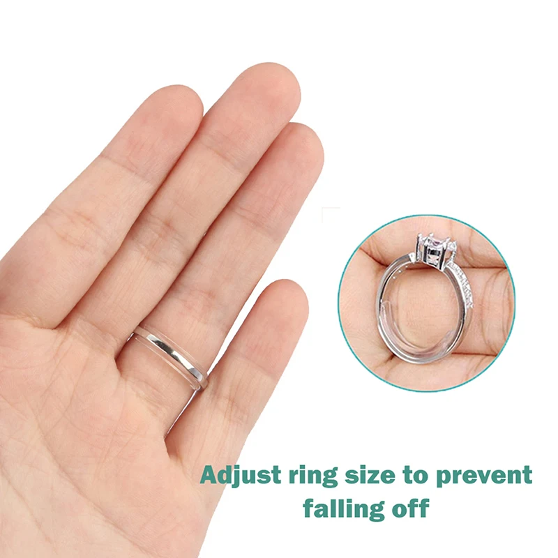 10 Pack 6 Sizes Invisible Ring Size Adjuster for Loose Rings Jewelry Guard  Spacer Fitter Rings