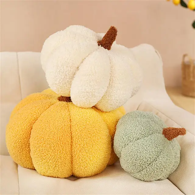 Rich Color Scheme Pumpkin Pattern Decorative Pillow: Soft And Lovely Cotton Pumpkin Ornaments Halloween Decoration Cotton