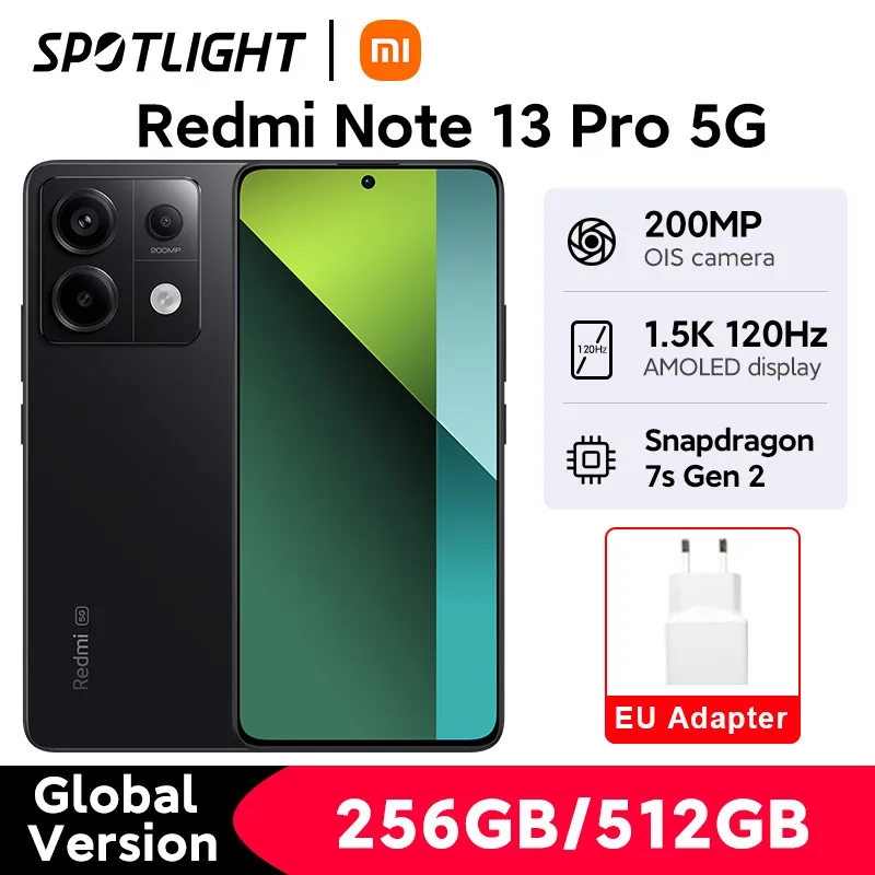 Xiaomi Redmi Note 13 Pro 5G Dual 256 GB - Midnight Black