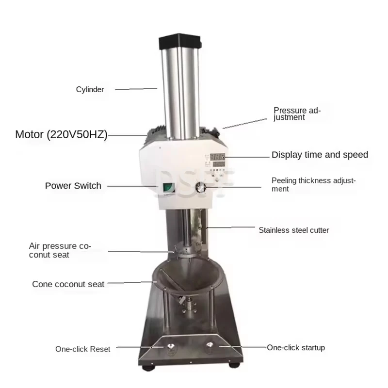 Multi Functional Green Coconut Peeler, Commercial Stainless Steel Coconut Peeler