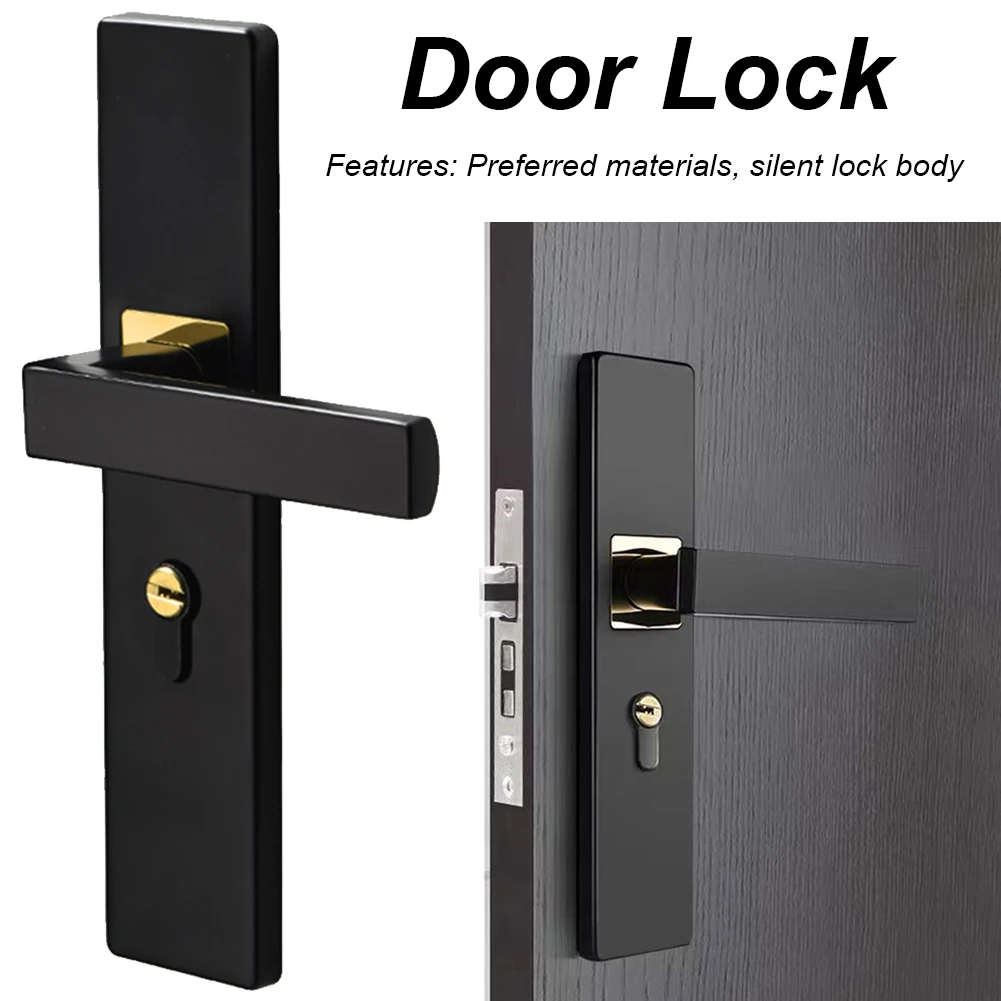 Metal-Porta-Security-Lock-Split-Handle-Ma-aneta-Bloqueio-Com-Chaves-Ma ...