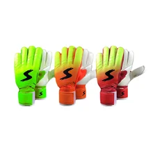 

New Style Football Goalkeeper Gloves Gradient Color Latex Gloves with Finger Guard Pair of Goalkeeper Gloves Football Boys Gift