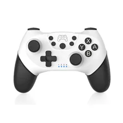 Wireless Gaming Controller with 6 - Axis Gyros and Dual Vibration Joystick (White)